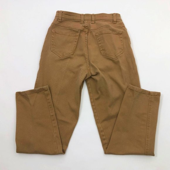 Bill Blass Women's Size 6 Stretch Denim Straight Legs Camel Tan 5 Pocket Jeans - Picture 6 of 7